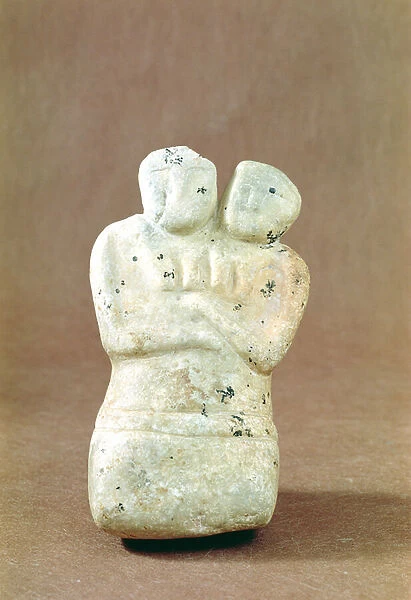 Statuette of a double-headed god (stone)