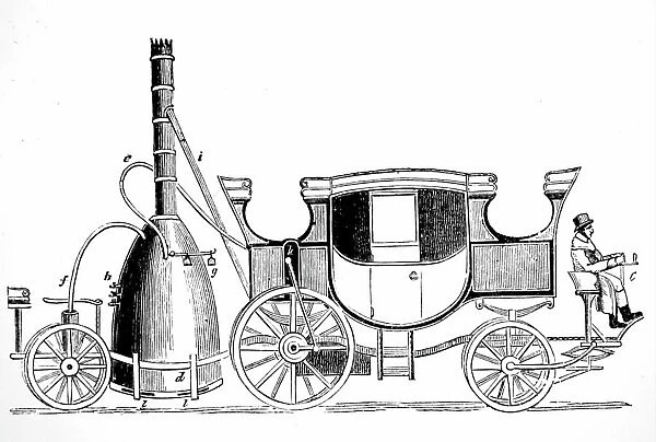 Steam carriage by Burstall and Hill of Leith was produced in 1824