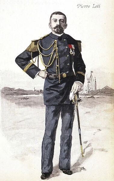 Stone Loti in a Navy Uniform