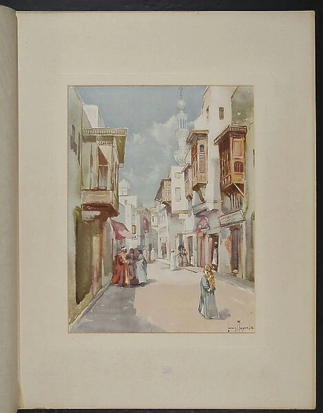 The Street in Cairo, Midway Plaisance, 1893 (lithograph)