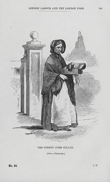 The Street Comb Seller (engraving)