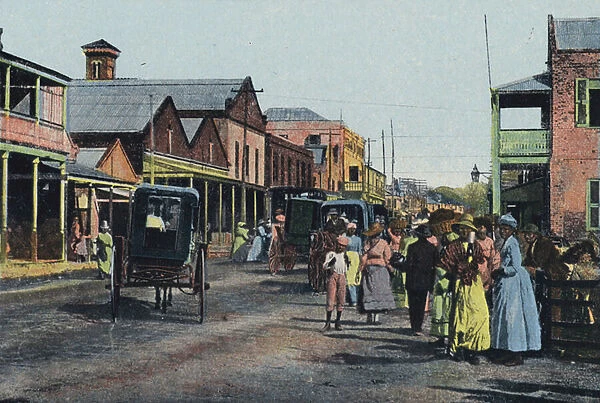 Street Scene, Kingston (coloured photo)