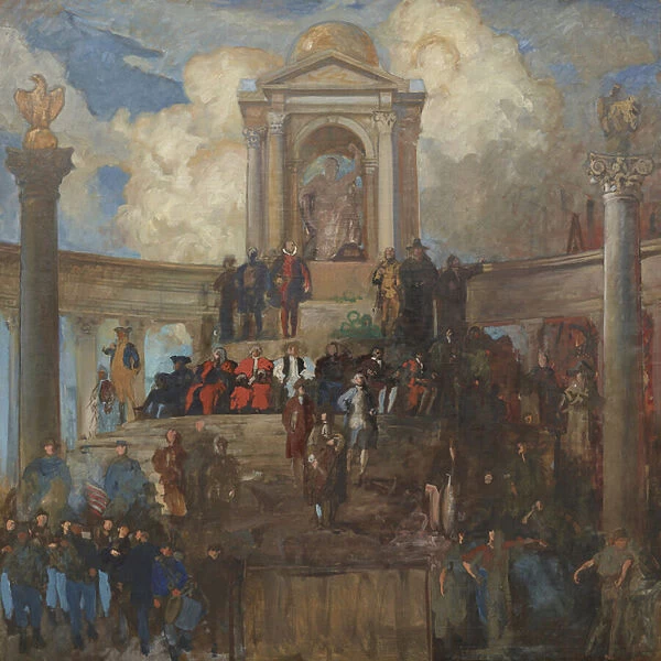 Study for The Apotheosis of Pennsylvania for the House of Representatives Chamber, c
