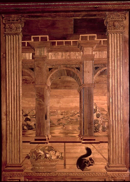 The Study of Federigo da Montefeltro, Duke of Urbino: intarsia panels depicting an