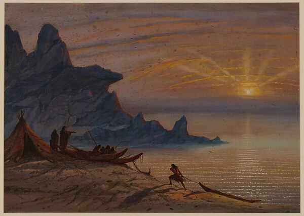 Sunset, 1871 (w  /  c on paper)