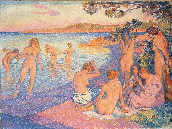 Sunset; L heure embrasee, 1897 (oil on canvas)