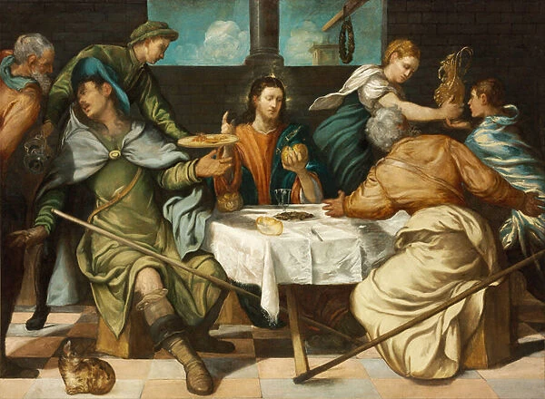The Supper at Emmaus, 1542-43 (oil on canvas)