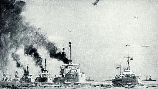 The Surrender of the German Fleet in 1918 (photo)