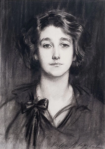 Sybil Sassoon (charcoal on paper)