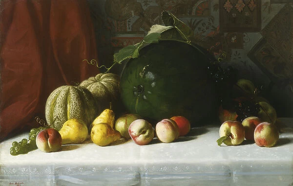 Tabletop Still Life of Fruit, 1882 (oil on canvas)