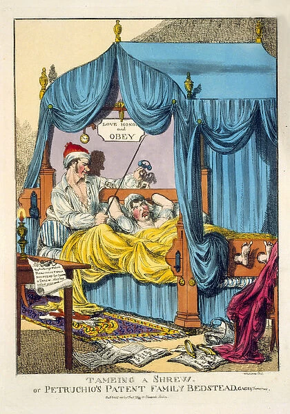 Taming a Shrew or Petruchios Patent Family Bedstead, Gag & Thumscrews, pub