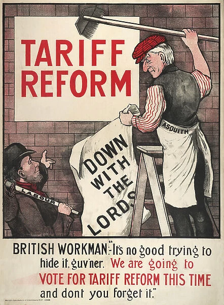 Tariff Reform, pub. 1910 (colour lithograph)