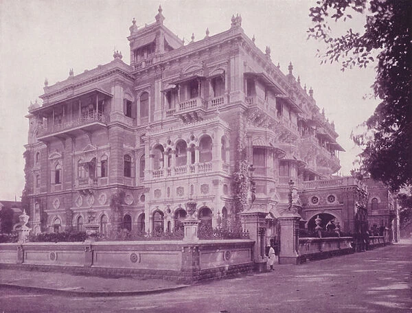The Tata Mansion, Bombay (b  /  w photo)