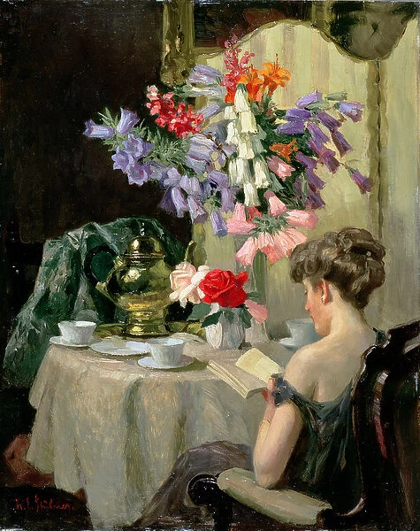 Tea Time, c. 1910 (oil on panel)