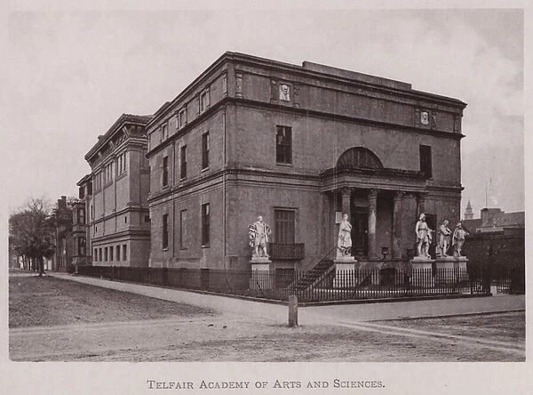 Telfair Academy of Arts and Sciences (b  /  w photo)