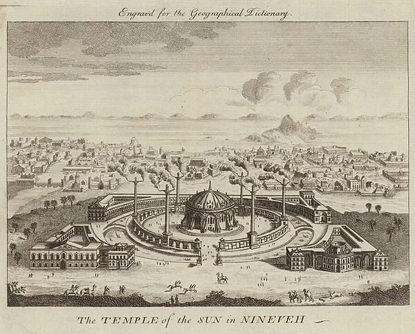 The Temple of the Sun in Nineveh (engraving)