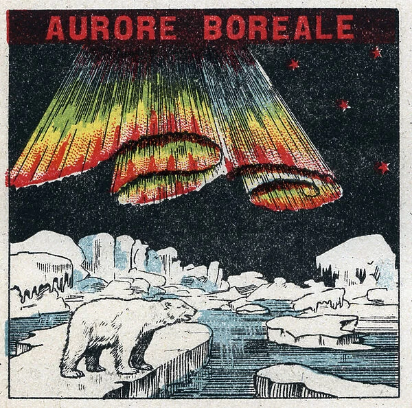 Terrestrial magnetism: aurora boreale in the Arctic due to a magnetic storm