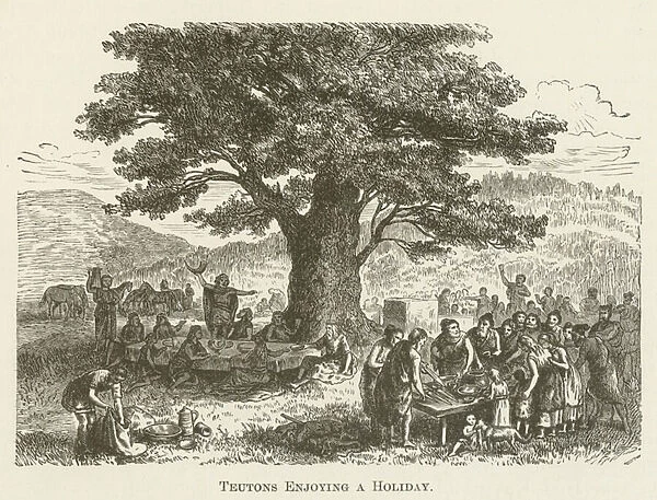 Teutons Enjoying a Holiday (engraving)