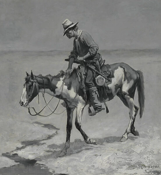 A Texas Pony, 1889 (oil on composition board)