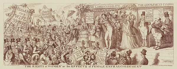 'The Rights of Women'or The Effects of Female Enfranchisement, 1835 (engraving)