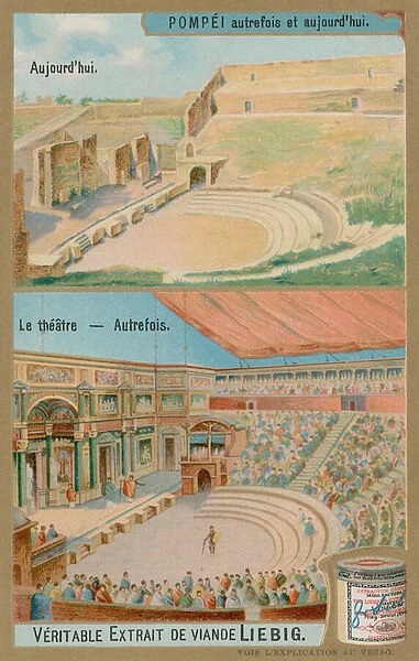 The Theatre in Pompeii (chromolitho)