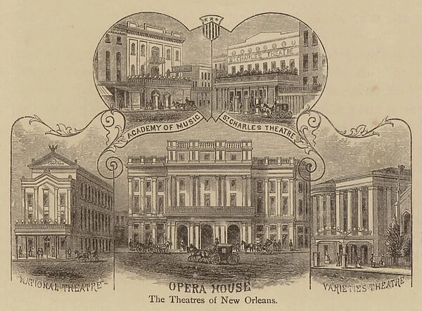 The Theatres of New Orleans (engraving)