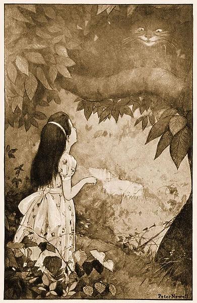 'This time it vanished quite slowly', illustration for Lewis Carroll