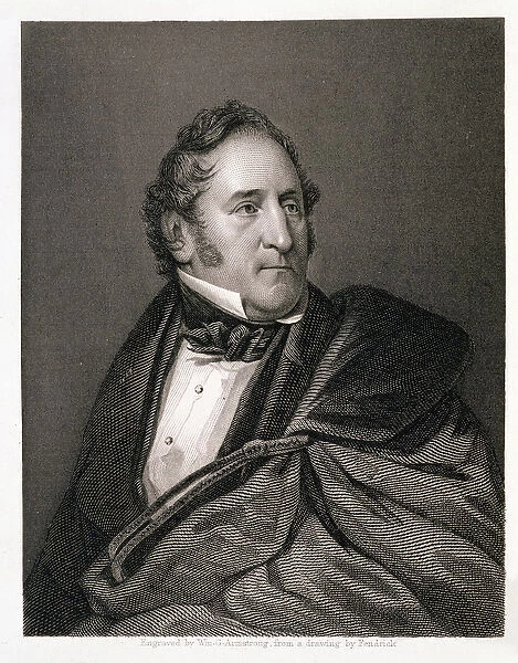 Thomas Hart Benton, engraved by William G. Armstrong (1823-90) (engraving)