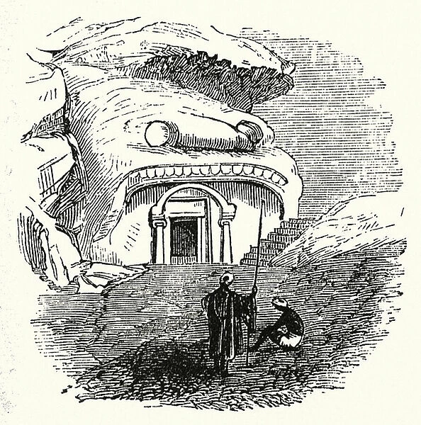 Tiger Cave, at Cuttack (engraving)