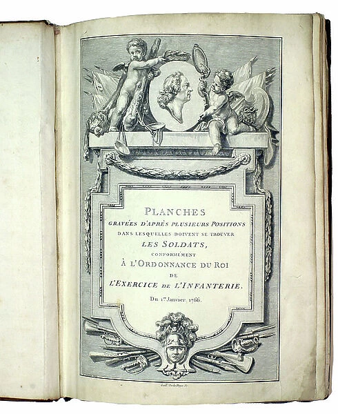 Title page from 1766 French drill manual