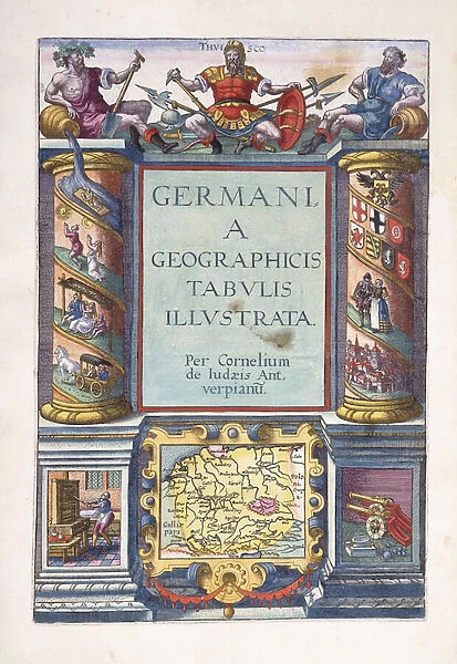 Title page to part 2, Germania geographicus tabulis illustrata
