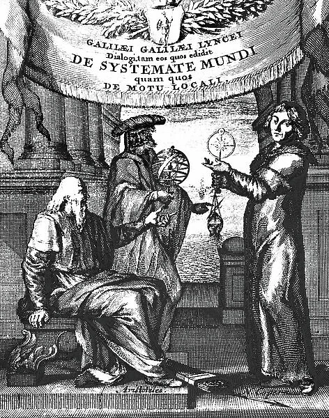Title page of the Latin edition of Galileo Dialogo by Galileo Galilei