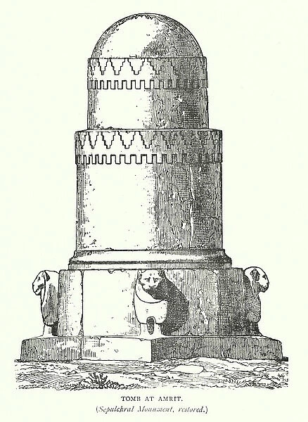 Tomb at Amrit (engraving)