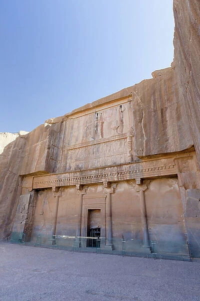 The tomb of Artaxerxes II in Persepolis, Iran (stone)