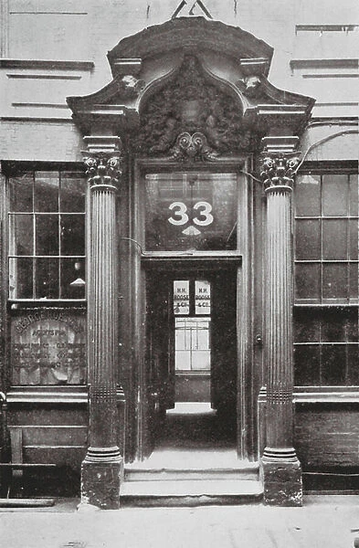 Tower, No 33 Mark Lane, early 18th-century, Doorway (b / w photo)