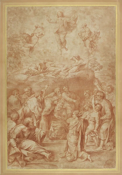The Transfiguration of Christ (red chalk on paper)