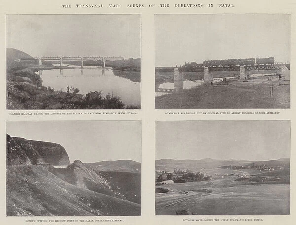 The Transvaal War, Scenes of the Operations in Natal (b  /  w photo)