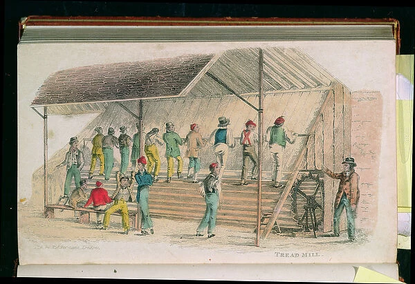 The Tread Mill, from Ackermanns World in Miniature, pub. 1827