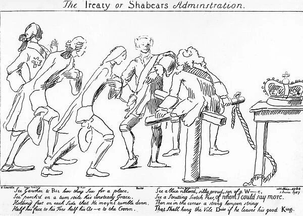 The Treaty or Shabears Administration, 1757 (engraving)