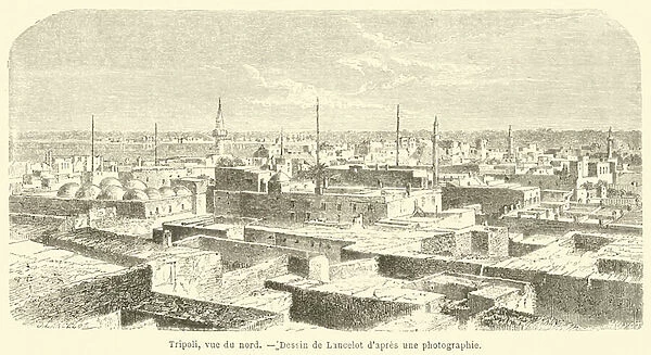 Tripoli, vue du nord (engraving)