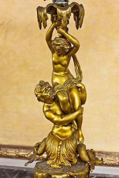 Triton and Nymph, detail of a candelabra