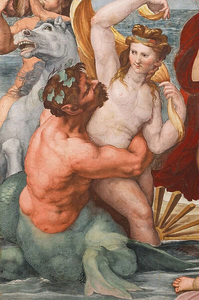 The Triumph of Galatea, 1513-14 (fresco) (detail of 2646174)