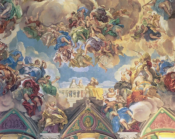 Triumph of the Hapsburgs (lower section of ceiling)