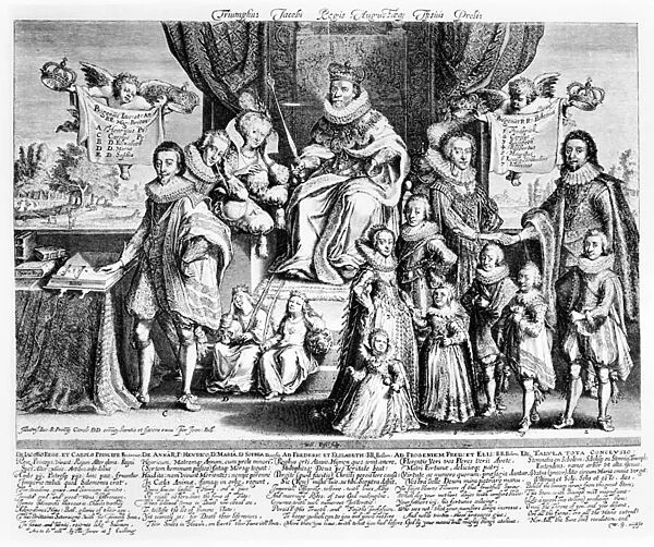 The Triumph of King James and His August Descendants, c. 1622-4 (engraving)