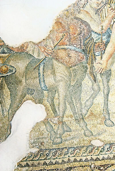 The Triumphant Procession of Dionysos, detail of two centaurs, House of Aion, Paphos