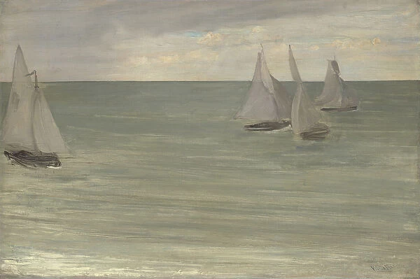 Trouville (Grey and Green, the Silver Sea), 1865 (oil on canvas)