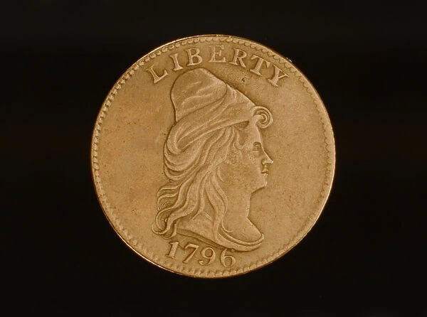 Turban head quarter eagle, 1796 (metal)