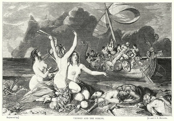 Ulysses and the Syrens (engraving)