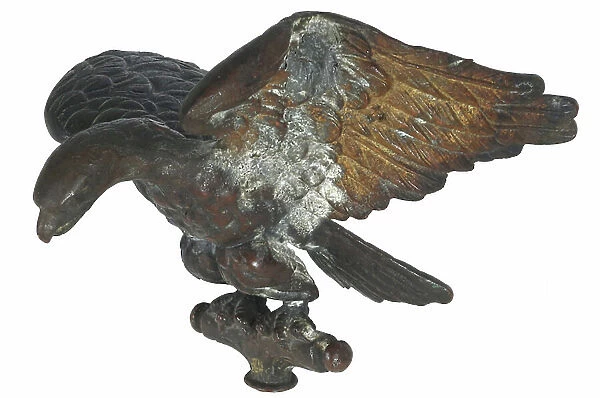 Union brass flag pole eagle struck by a bullet
