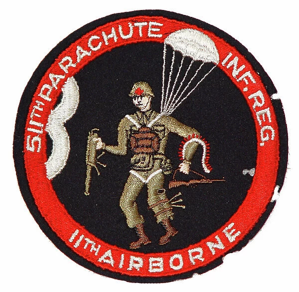 United States, Patch of the 511th Parachute Infantry, circa 1946 occupied Japan